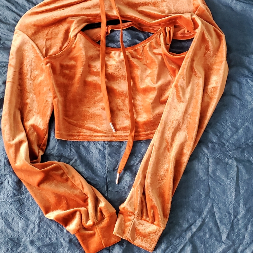Crop hoodie set